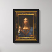 Salvator Mundi 1500 Leonardo da Vinci Canvas Afdru (Voorkant)