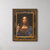 Salvator Mundi 1500 Leonardo da Vinci Canvas Afdru (Voorkant)