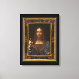 Salvator Mundi 1500 Leonardo da Vinci Canvas Afdru Afdruk