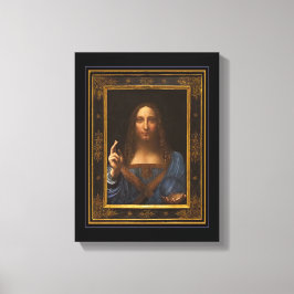 Salvator Mundi 1500 Leonardo da Vinci Canvas Afdru Afdruk