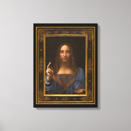 Salvator Mundi 1500 Leonardo da Vinci Canvas Afdru Afdruk