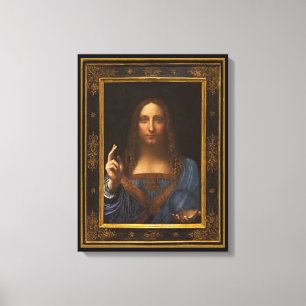 Salvator Mundi 1500 Leonardo da Vinci Canvas Afdru Afdruk