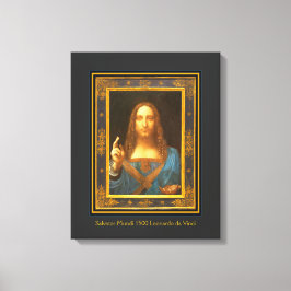 Salvator Mundi 1500 Leonardo da Vinci Canvas Afdruk