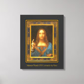 Salvator Mundi 1500 Leonardo da Vinci Canvas Afdruk (Voorkant)
