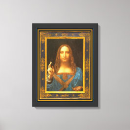 Salvator Mundi 1500 Leonardo da Vinci Canvas Afdruk