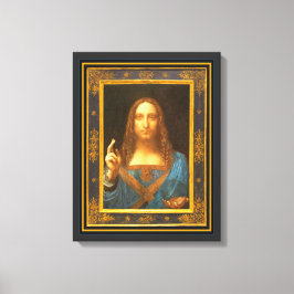 Salvator Mundi 1500 Leonardo da Vinci Canvas Afdruk