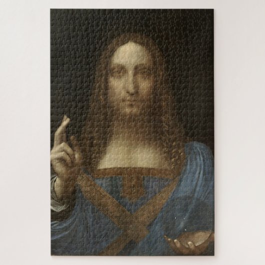 Salvator Mundi-afbeelding van Christus-Leonardo da Legpuzzel (Verticaal)