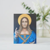 Salvator Mundi Briefkaart (Staand voorkant)