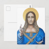 Salvator Mundi  Briefkaart (Voorkant / Achterkant)