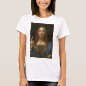 Salvator Mundi by Leonardo da Vinci T-shirt (Voorkant)