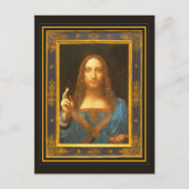 Salvator Mundi c 1500 Leonardo da Vinci Fine Art Briefkaart (Voorkant)