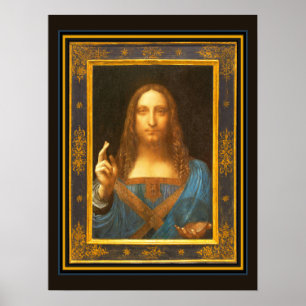 Salvator Mundi c 1500 Leonardo da Vinci Fine Art Poster