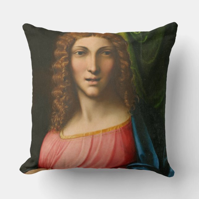 Salvator Mundi, ca. 1515 (olieverf op paneel) Kussen (Voorkant)