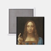 Salvator Mundi Christus met Wereld in Zijn Hand Magneet (Voorkant / Achterkant)