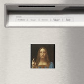 Salvator Mundi Christus met Wereld in Zijn Hand Magneet (Insitu (Vaatwasser))