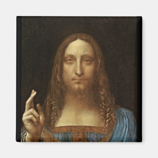 Salvator Mundi Christus met Wereld in Zijn Hand Magneet (Voorkant)
