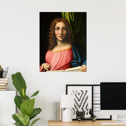Salvator Mundi - Correggio Fine Art Poster (Thuiskantoor)