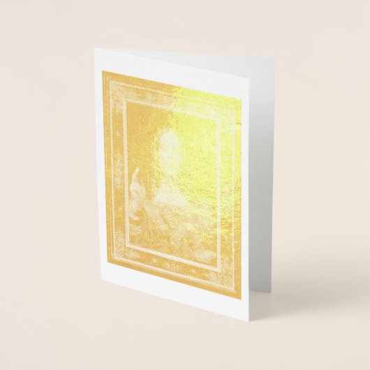 Salvator Mundi door Leonardo da Vinci ~ 1500 Folie Kaarten (Voorkant)