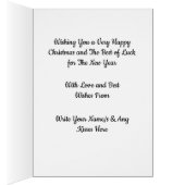 Salvator Mundi door Leonardo da Vinci Kerst Kaart (Binnen (Rechts))