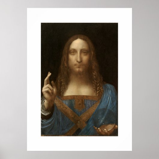 Salvator Mundi Fine Art Poster Print (Voorkant)