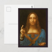 SALVATOR MUNDI FINE ART PRINT BRIEFKAART (Voorkant / Achterkant)