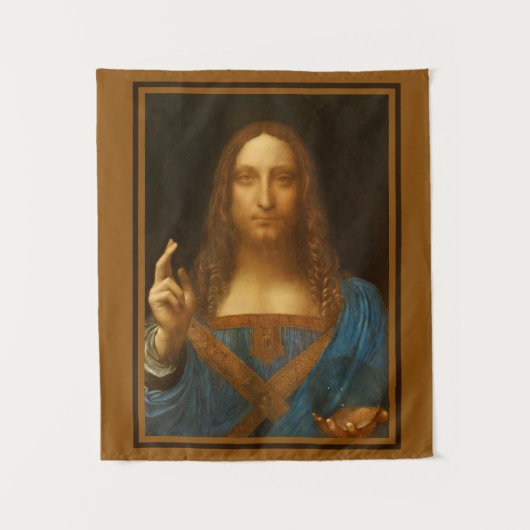SALVATOR MUNDI FINE ART PRINT WANDKLEED (Voorkant)