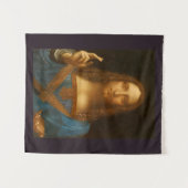 SALVATOR MUNDI FINE ART PRINT WANDKLEED (Voorkant (horizontaal))