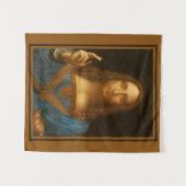 SALVATOR MUNDI FINE ART PRINT WANDKLEED (Voorkant (horizontaal))