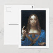 Salvator Mundi, Jezus Christus, Leonardo da Vinci Briefkaart (Voorkant / Achterkant)