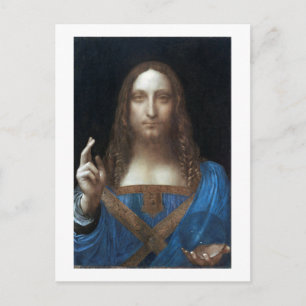 Salvator Mundi, Jezus Christus, Leonardo da Vinci Briefkaart