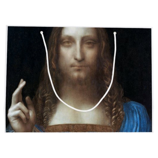 Salvator Mundi, Jezus Christus, Leonardo da Vinci Groot Cadeauzakje (Achterkant)