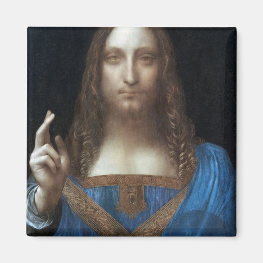 Salvator Mundi, Jezus Christus, Leonardo da Vinci Magneet (Voorkant)