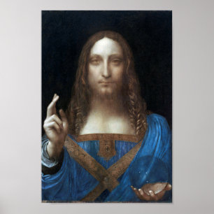 Salvator Mundi, Jezus Christus, Leonardo da Vinci Poster