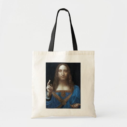 Salvator Mundi, Jezus Christus, Leonardo da Vinci Tote Bag (Voorkant)