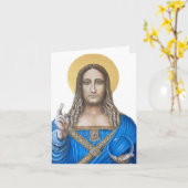 Salvator Mundi Kaart (Gele Bloem)