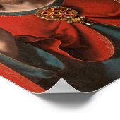 Salvator Mundi met jodenstaf en Orb Poster (Hoek)