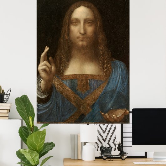 Salvator Mundi Poster (Thuiskantoor)