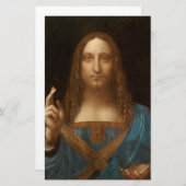 Salvator Mundi (Savior of the World) (da Vinci) Briefpapier (Voorkant / Achterkant)