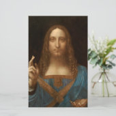 Salvator Mundi (Savior of the World) (da Vinci) Briefpapier (Staand voorkant)
