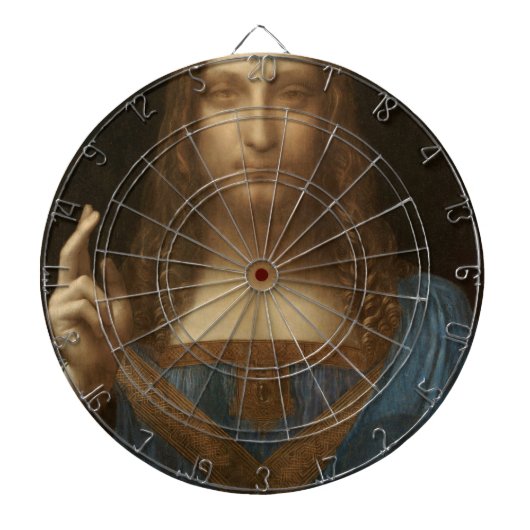 Salvator Mundi (Savior of the World) (da Vinci) Dartbord (Voorkant)