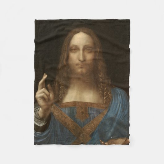 Salvator Mundi (Savior of the World) (da Vinci) Fleece Deken (Voorkant)