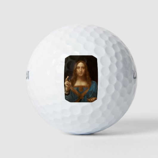 Salvator Mundi (Savior of the World) (da Vinci) Golfballen (Voorkant)
