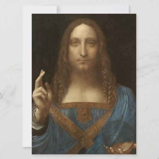 Salvator Mundi (Savior of the World) (da Vinci) Kaart (Voorkant)