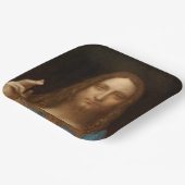 Salvator Mundi (Savior of the World) (da Vinci) Papieren Bordje (Gebogen)