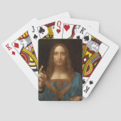 Salvator Mundi (Savior of the World) (da Vinci) Pokerkaarten (Achterkant)
