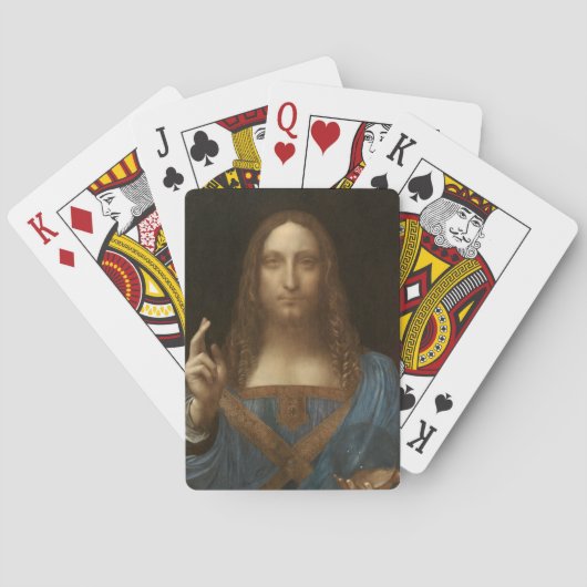Salvator Mundi (Savior of the World) (da Vinci) Pokerkaarten (Achterkant)