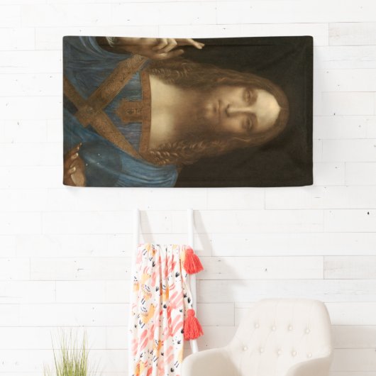 Salvator Mundi (Savior of the World) (da Vinci) Spandoek (Insitu)