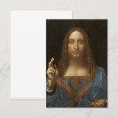 Salvator Mundi van Leonardo da Vinci Bedankkaart (Voorkant / Achterkant)