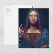 Salvator Mundi van Leonardo da Vinci Briefkaart (Voorkant / Achterkant)