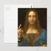 Salvator Mundi van Leonardo da Vinci (c1500) Briefkaart (Voorkant / Achterkant)